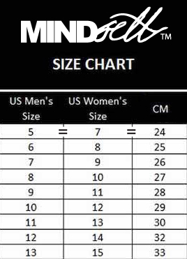 Mindsett Footwear Size Chart