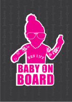 BABY ON BOARD - PINK