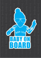 BABY ON BOARD - BLUE